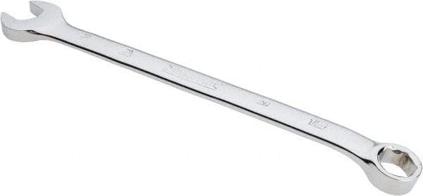Proto - 15mm 6 Point Combination Wrench - 15° Head Angle, 9-9/64" OAL, Steel, Chrome Finish - Exact Industrial Supply
