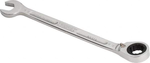 Proto - 13/16" 12 Point Combination Wrench - 15° Head Angle, 11-13/16" OAL, Steel, Chrome Finish - Exact Industrial Supply