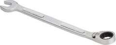 Proto - 17mm 12 Point Combination Wrench - 15° Head Angle, 10-17/64" OAL, Steel, Chrome Finish - Exact Industrial Supply