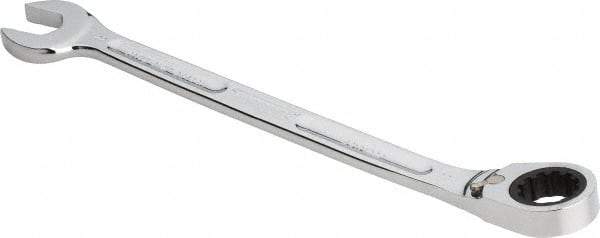 Proto - 22mm 12 Point Combination Wrench - 15° Head Angle, 12-35/64" OAL, Steel, Chrome Finish - Exact Industrial Supply