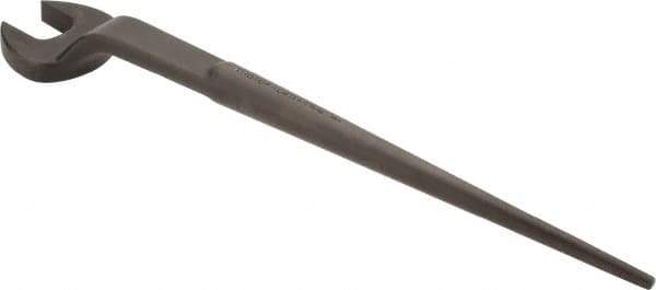 Proto - 1-13/16" Standard Spud Handle Open End Wrench - 23-1/4" OAL, Single End, Black Finish - Exact Industrial Supply