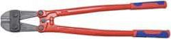 Knipex - 24" OAL, 35mm Jaw Length x 80.5mm Jaw Width, Bolt Cutter Pliers - Standard Head, Steel Tube, Power-Coated Handles - Exact Industrial Supply