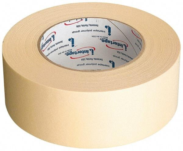 Intertape - 3" Wide x 60 Yd Long Tan Paper Masking Tape - Series 513, 5 mil Thick, 19 In/Lb Tensile Strength - Exact Industrial Supply