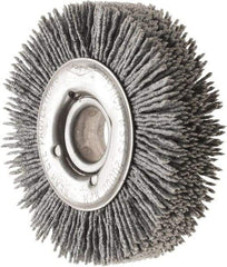 Osborn - 3" OD, 5/8" Arbor Hole, Nylon Wheel Brush - 7/8" Face Width, 5/8" Trim Length, 20,000 RPM - Exact Industrial Supply