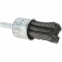 Osborn - 3/4" Brush Diam, Knotted, End Brush - 22,000 Max RPM - Exact Industrial Supply