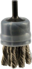 Osborn - 1" Brush Diam, Knotted, End Brush - 20,000 Max RPM - Exact Industrial Supply