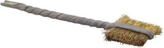 Osborn - 7/16" Diam Flat Brass Tube Brush - 0.005" Filament Diam, 9/16" Brush Length, 2-1/8" OAL, 3/32" Diam Shank - Exact Industrial Supply