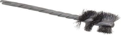 Osborn - 1" Long x 9/16" Diam Steel Internal Spiral Brush - Single Spiral, 3-1/2" OAL, 0.005" Wire Diam, 1/8" Shank Diam - Exact Industrial Supply