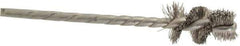 Osborn - 1/2" Diam Helical Stainless Steel Tube Brush - 0.008" Filament Diam, 1" Brush Length, 3-1/2" OAL, 1/8" Diam Shank - Exact Industrial Supply