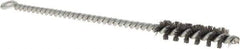 Osborn - 1/2" Diam Helical Steel Tube Brush - Single Spiral, 0.006" Filament Diam, 2" Brush Length, 8" OAL, 0.221" Diam Shank - Exact Industrial Supply