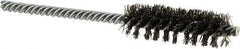 Osborn - 5/8" Diam Helical Steel Tube Brush - Double Spiral, 0.0104" Filament Diam, 2" Brush Length, 5" OAL, 0.208" Diam Shank - Exact Industrial Supply