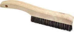 Osborn - 4 Rows x 18 Columns Tampico Plater's Brush - 5-1/4" Brush Length, 10" OAL, 1" Trim Length, Wood Shoe Handle - Exact Industrial Supply