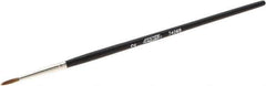 Osborn - #2 Sable Artist's Paint Brush - 3/32" Wide, 9/16" Bristle Length, 5-3/4" Wood Handle - Exact Industrial Supply