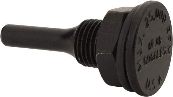 Osborn - 1/4" Arbor Hole to 1/4" Shank Diam Drive Arbor - For Small Diam Wheel Brushes - Exact Industrial Supply