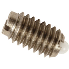 End Force Spring Plunger-Short - 0.75 lbs Initial End Force, 2.5 lbs Final End Force (10–32 Thread) - Exact Industrial Supply