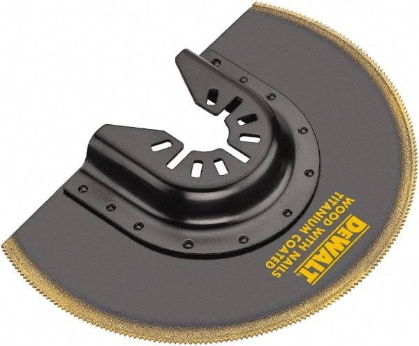 DeWALT - Titanium Head Rotary & Multi-Tool Flush Cutting Blade - Universal Fitment for Use on All Major Brands (No Adapter Required) - Exact Industrial Supply