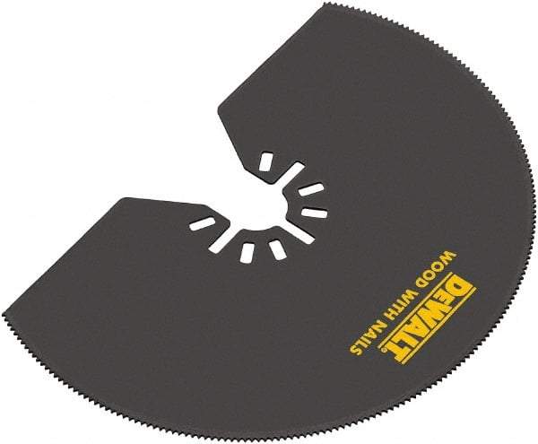 DeWALT - Semicircle Rotary Tool Blade - UNIVERSAL FITMENT, For Use on All Major Brands (no Adapter Required) - Exact Industrial Supply