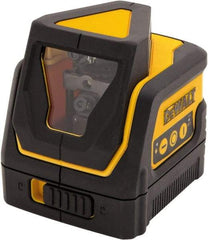 DeWALT - 2 Beam 165' Max Range Line Laser Level - Red Beam, 3/32" Accuracy, Battery Included - Exact Industrial Supply