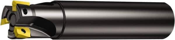 Sandvik Coromant - 63/64" Cut Diam, 15.7mm Max Depth of Cut, 63/64" Shank Diam, 120mm OAL, Indexable Square Shoulder Ramping End Mill - R390-17.. Inserts, Cylindrical Shank, 90° Lead Angle, Through Coolant, Series CoroMill 390 - Exact Industrial Supply