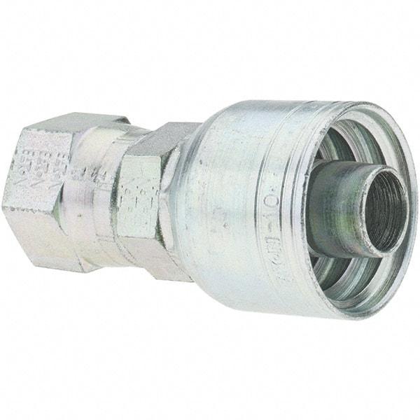 Value Collection - 7/8-14 JIC Steel Hydraulic Hose Adapter - -10 Hose Size, 5/8" Hose Diam, Series TTC - Exact Industrial Supply