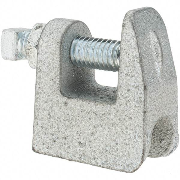 Value Collection - 3/8" Rod Pipe Support Junior C-Clamp - 250 Lb. Capacity - Exact Industrial Supply