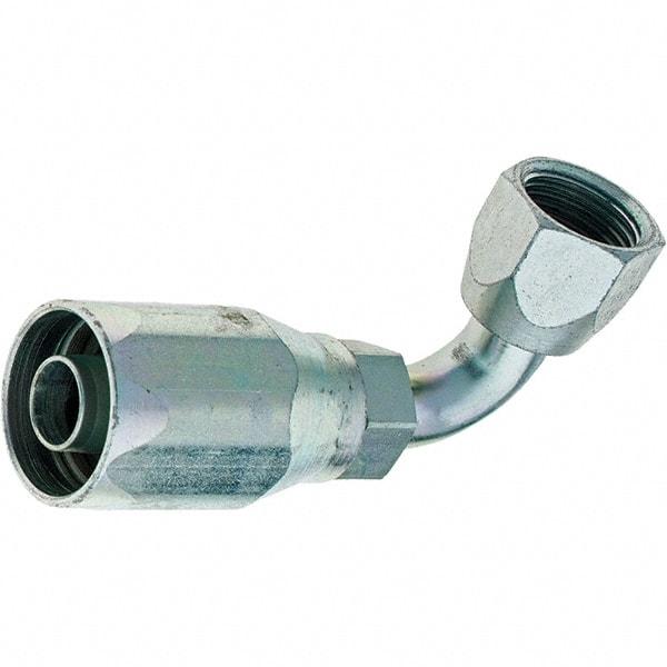 Value Collection - 3/4-16 Female SAE, Reusable Hose Female Swivel Fitting - 1/2" Hose ID - Exact Industrial Supply