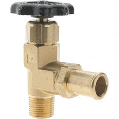 Parker - Hose I.D. x MNPTF End Connection Brass Truck Valve - 3.73" OAL - Exact Industrial Supply