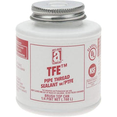Value Collection - 4 oz Brush Top Can Pipe Sealant - PTFE Based, 500°F Max Working Temp - Exact Industrial Supply