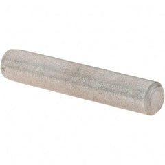 Value Collection - 3/16" Diam x 1" Pin Length Grade 8 Alloy Steel Standard Dowel Pin - C 50-58 Hardness, 7,200 Lb Breaking Strength, 1 Beveled & 1 Rounded End - Exact Industrial Supply