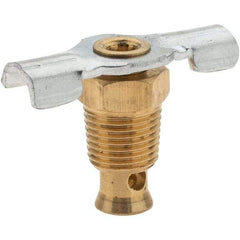 Value Collection - 1/8" Pipe, External Seat Drain Cock & Shutoff Valve - 1/8 Thread, 150 Max psi, 1-1/8" Long - Exact Industrial Supply