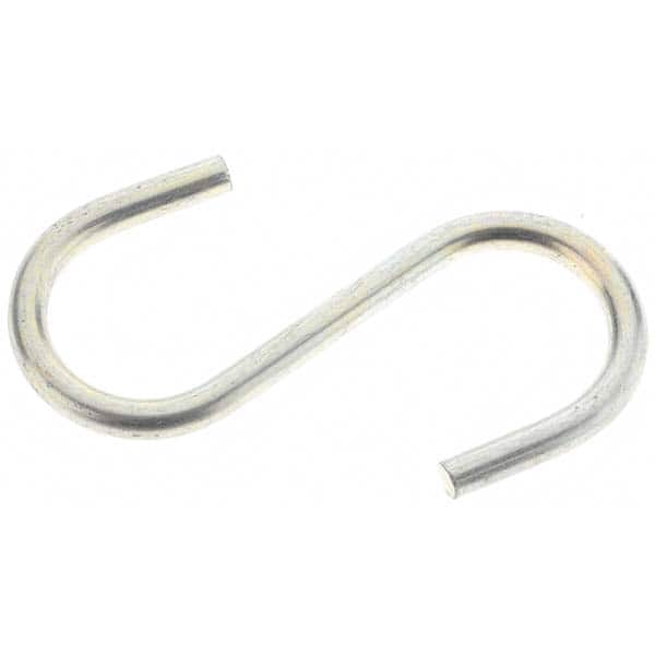 Value Collection - Trade Size 536, Carbon Steel Bright Zinc S-Hook - Exact Industrial Supply