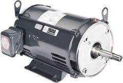 US Motors - 10 hp, ODP Enclosure, No Thermal Protection, 3,500 RPM, 208-230/460 Volt, 60 Hz, Three Phase Energy Efficient Motor - Size 213 Frame, Rigid Mount, 1 Speed, Ball Bearings, 27.5-25.3/12.6 Full Load Amps, F Class Insulation, CCW Lead End - Exact Industrial Supply