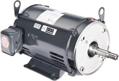 US Motors - 7-1/2 hp, ODP Enclosure, No Thermal Protection, 3,495 RPM, 575 Volt, 60 Hz, Three Phase Energy Efficient Motor - Size 184 Frame, Rigid Mount, 1 Speed, Ball Bearings, 7.2 Full Load Amps, F Class Insulation, CCW Lead End - Exact Industrial Supply