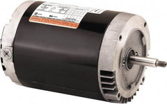 US Motors - 1 hp, ODP Enclosure, No Thermal Protection, 3,450 RPM, 208-230/460 & 190/380 Volt, 60 Hz, Three Phase Standard Efficient Motor - Size 56 Frame, C-Face Mount, 1 Speed, Ball Bearings, 3.6-3.8/1.9 Full Load Amps, B Class Insulation, CCW Lead End - Exact Industrial Supply