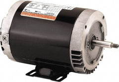 US Motors - 1 hp, ODP Enclosure, No Thermal Protection, 3,450 RPM, 575 Volt, 60 Hz, Three Phase Standard Efficient Motor - Size 56J Frame, C-Face Mount, 1 Speed, Ball Bearings, 0 Full Load Amps, B Class Insulation, Reversible - Exact Industrial Supply