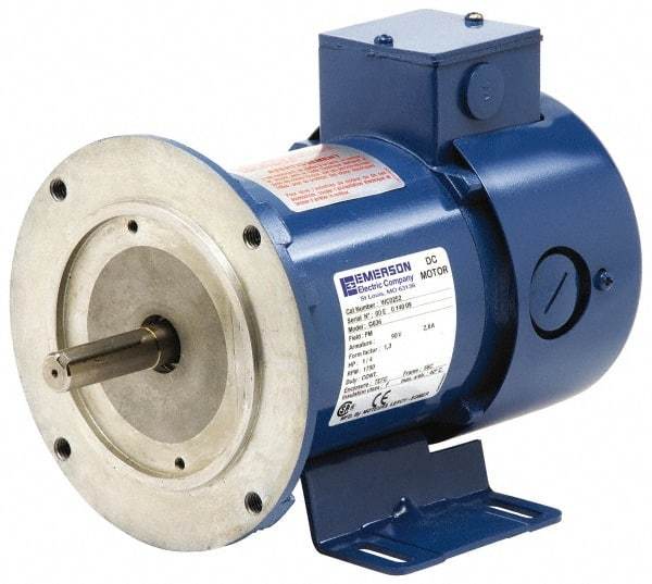 US Motors - 1.5 hp, TEFC Enclosure, 1,750 RPM, 180 Volt, DC Motor - Size 145 Frame, C-Face/Base Mount, 1 Speed, 6.9 Full Load Amps, CCW Lead End - Exact Industrial Supply