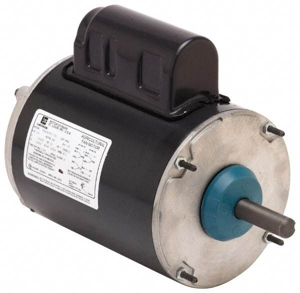 US Motors - 1.5 hp, TEFC Enclosure, No Thermal Protection, 860 RPM, 460 Volt, 60 Hz, Three Phase Standard Efficient Motor - Size 184 Frame, C-Face Mount, 1 Speed, Ball Bearings, 3.9 Full Load Amps, F Class Insulation, Reversible - Exact Industrial Supply