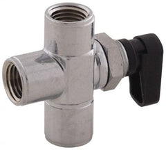 Aignep USA - 1/8" Pipe, Full Port, Brass Standard Ball Valve - Exact Industrial Supply