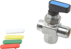 Aignep USA - 1/8" Pipe, Full Port, Brass Standard Ball Valve - Exact Industrial Supply