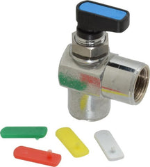 Aignep USA - 3/8" Pipe, Full Port, Brass Standard Ball Valve - Exact Industrial Supply