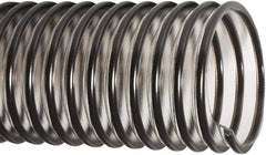Flexaust - 1" ID, 29 Hg Vac Rating, 50 psi, Polyurethane Vacuum & Duct Hose - 25' Long, Clear/Black, 1-1/2" Bend Radius, -40 to 200°F - Exact Industrial Supply