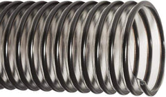 Flexaust - 1-1/4" ID, 29 Hg Vac Rating, 50 psi, Polyurethane Vacuum & Duct Hose - 25' Long, Clear/Black, 1.9" Bend Radius, -40 to 200°F - Exact Industrial Supply