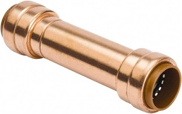 B&K Mueller - 1/2" Tube OD, Metal Push-to-Connect Tube Union - Tube to Tube Connection, 200 Max psi, Rubber O-Ring - Exact Industrial Supply