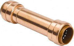 B&K Mueller - 1/2" Tube OD, Metal Push-to-Connect Tube Union - Tube to Tube Connection, 200 Max psi, Rubber O-Ring - Exact Industrial Supply