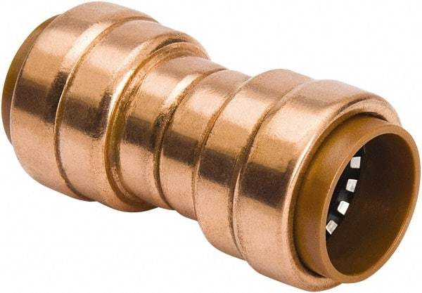 B&K Mueller - 1/2" Tube OD, Metal Push-to-Connect Tube Union - Tube to Tube Connection, 200 Max psi, Rubber O-Ring - Exact Industrial Supply