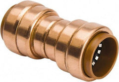 B&K Mueller - 1/2" Tube OD, Metal Push-to-Connect Tube Union - Tube to Tube Connection, 200 Max psi, Rubber O-Ring - Exact Industrial Supply