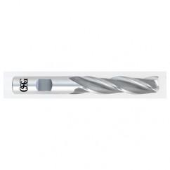 7/16 Dia. x 3-3/4 Overall Length 3-Flute Square End HSS-CO SE End Mill-Round Shank-Center Cutting-Uncoated - Exact Industrial Supply