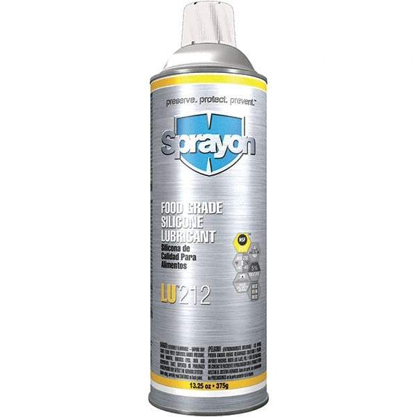Sprayon - 20 oz Aerosol Spray Lubricant - Clear, -40°F to 450°F, Food Grade - Exact Industrial Supply