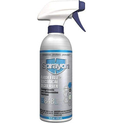 Sprayon - 16 Ounce Bottle Electrical Grade Cleaner/Degreaser - Nonflammable, Plastic Safe - Exact Industrial Supply