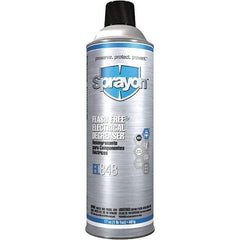 Sprayon - 16 Ounce Aerosol Electrical Grade Cleaner/Degreaser - Nonflammable, Plastic Safe - Exact Industrial Supply